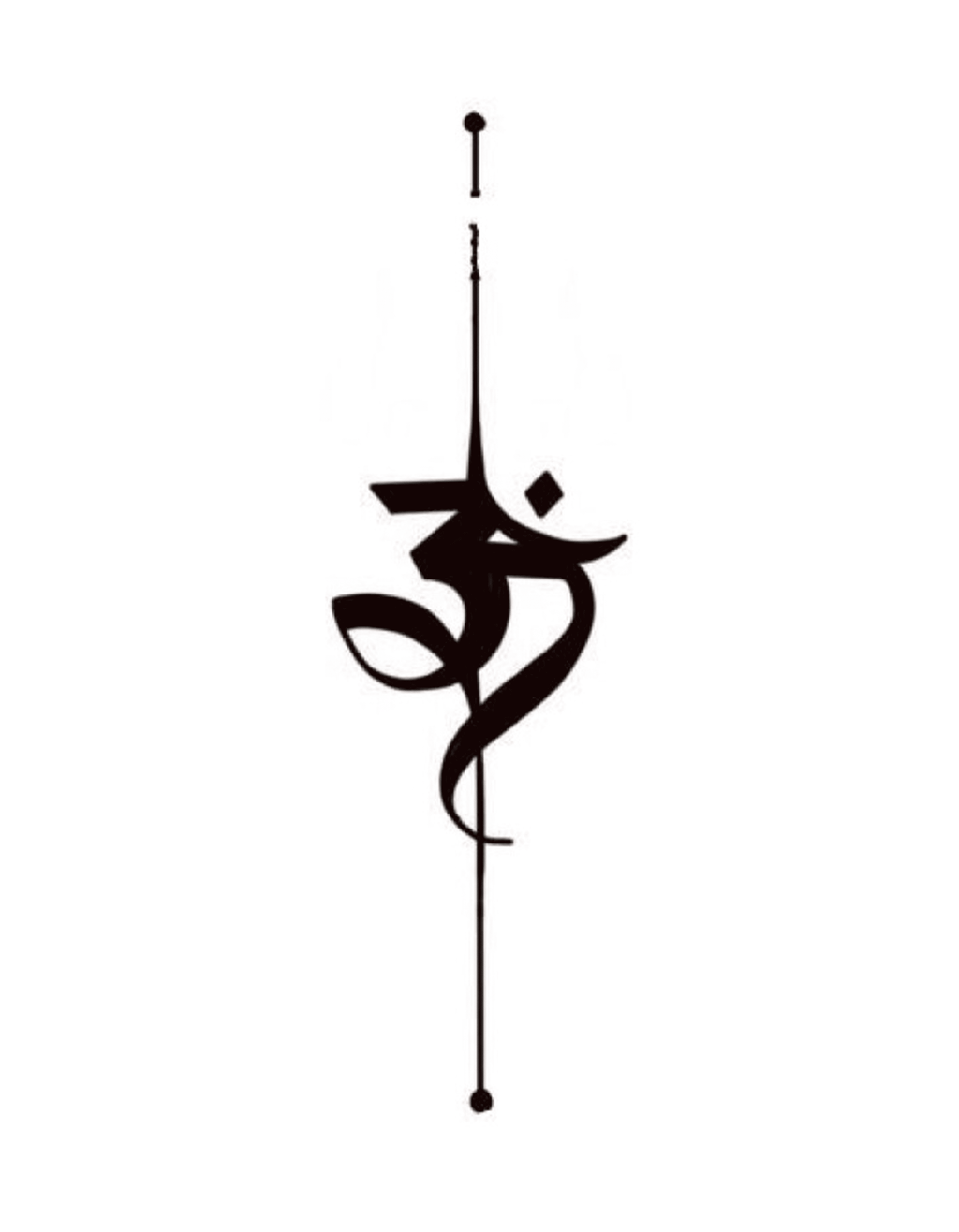 Sacred Om Line Tattoo - Inkmafia