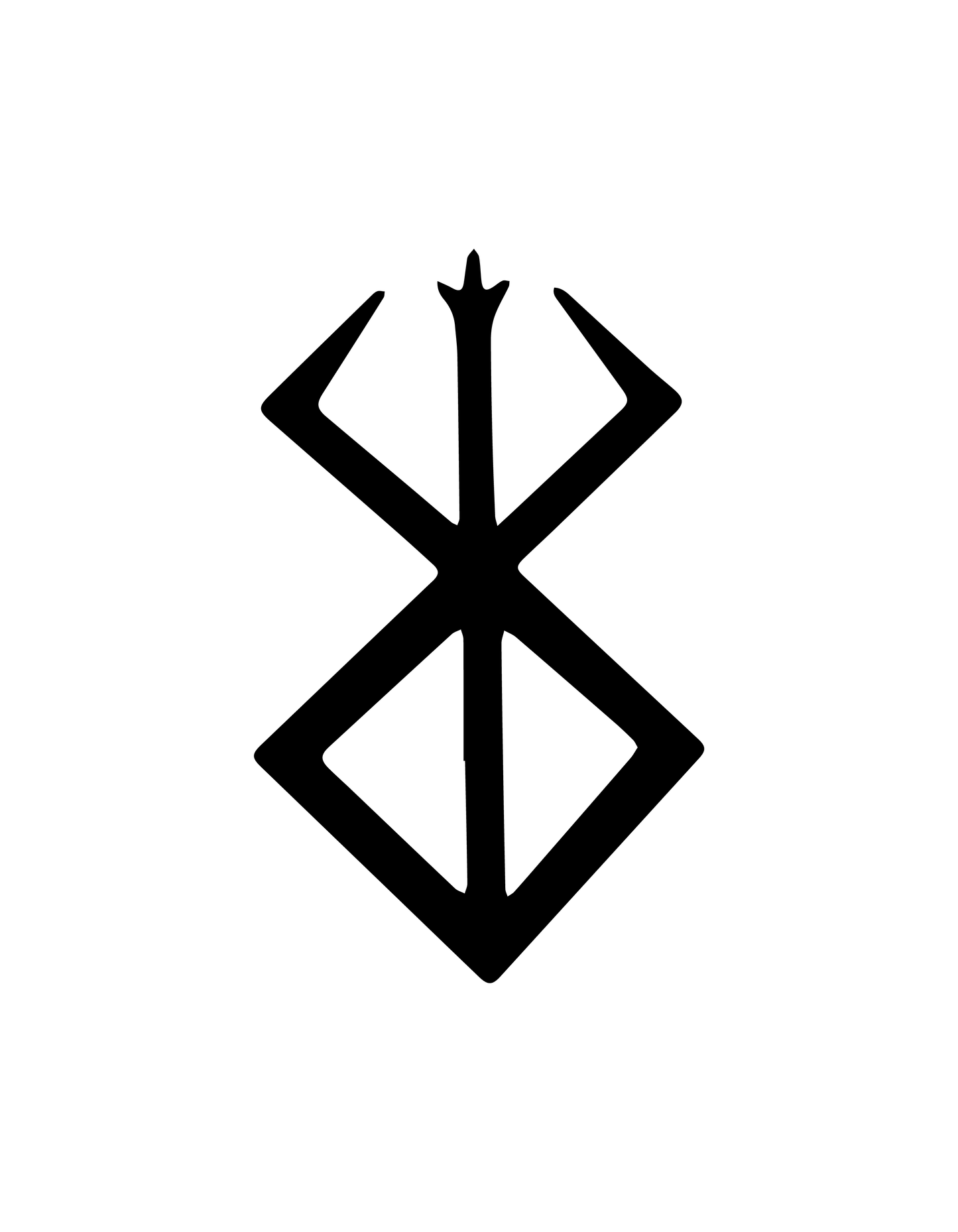 Berserk semi-permanent tattoo – waterproof bold anime-style temporary tattoo by Inkmafia