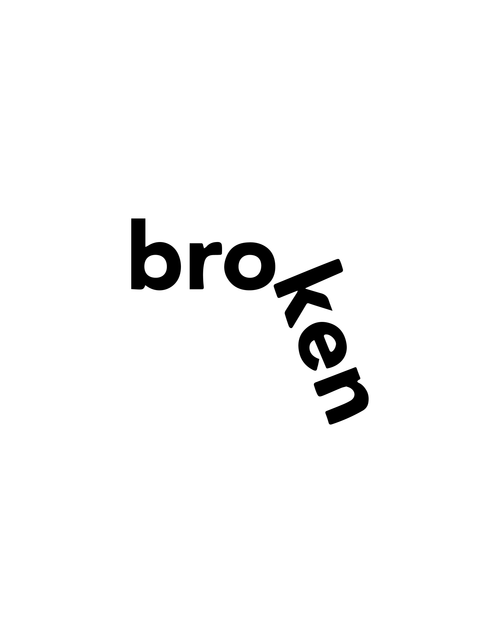 Broken semi-permanent tattoo – emotional waterproof temporary tattoo by Inkmafia