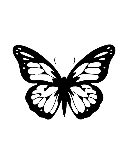 Butterfly semi-permanent tattoo – waterproof minimalist temporary tattoo by Inkmafia