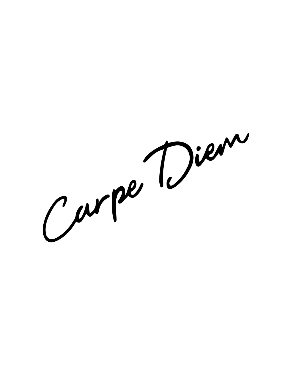 Carpe Diem semi-permanent tattoo – waterproof motivational temporary tattoo by Inkmafia