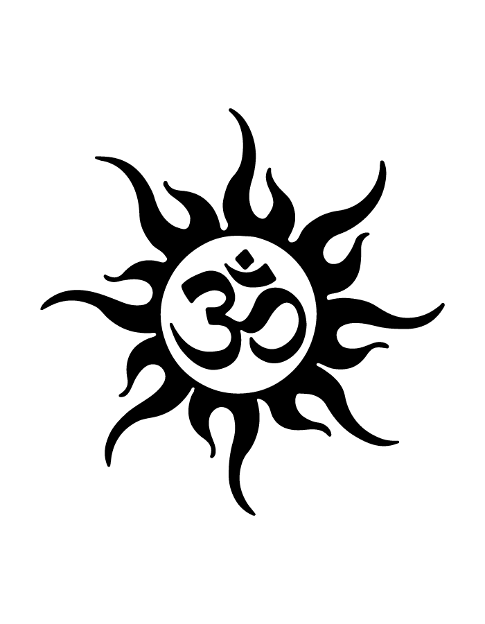Divine Om semi-permanent tattoo – waterproof spiritual temporary tattoo by Inkmafia