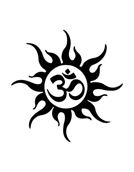 Divine Om semi-permanent tattoo – waterproof spiritual temporary tattoo by Inkmafia