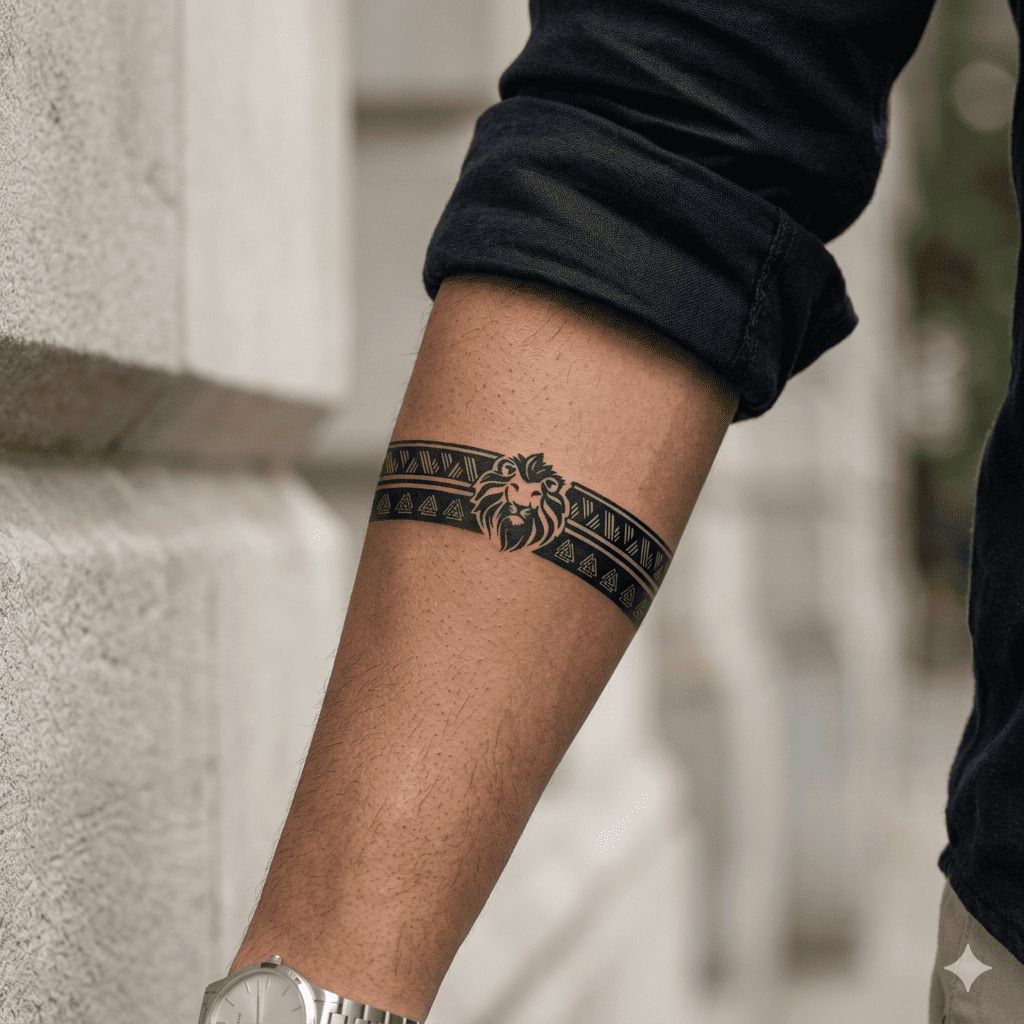 Lion Armband Tattoo