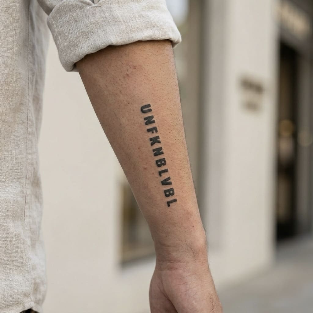 UNFKNBLVBL Tattoo