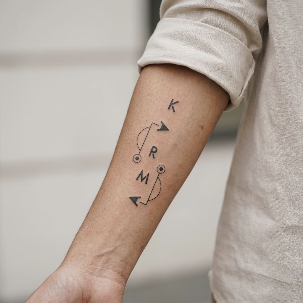 Karma (Vertical) Tattoo