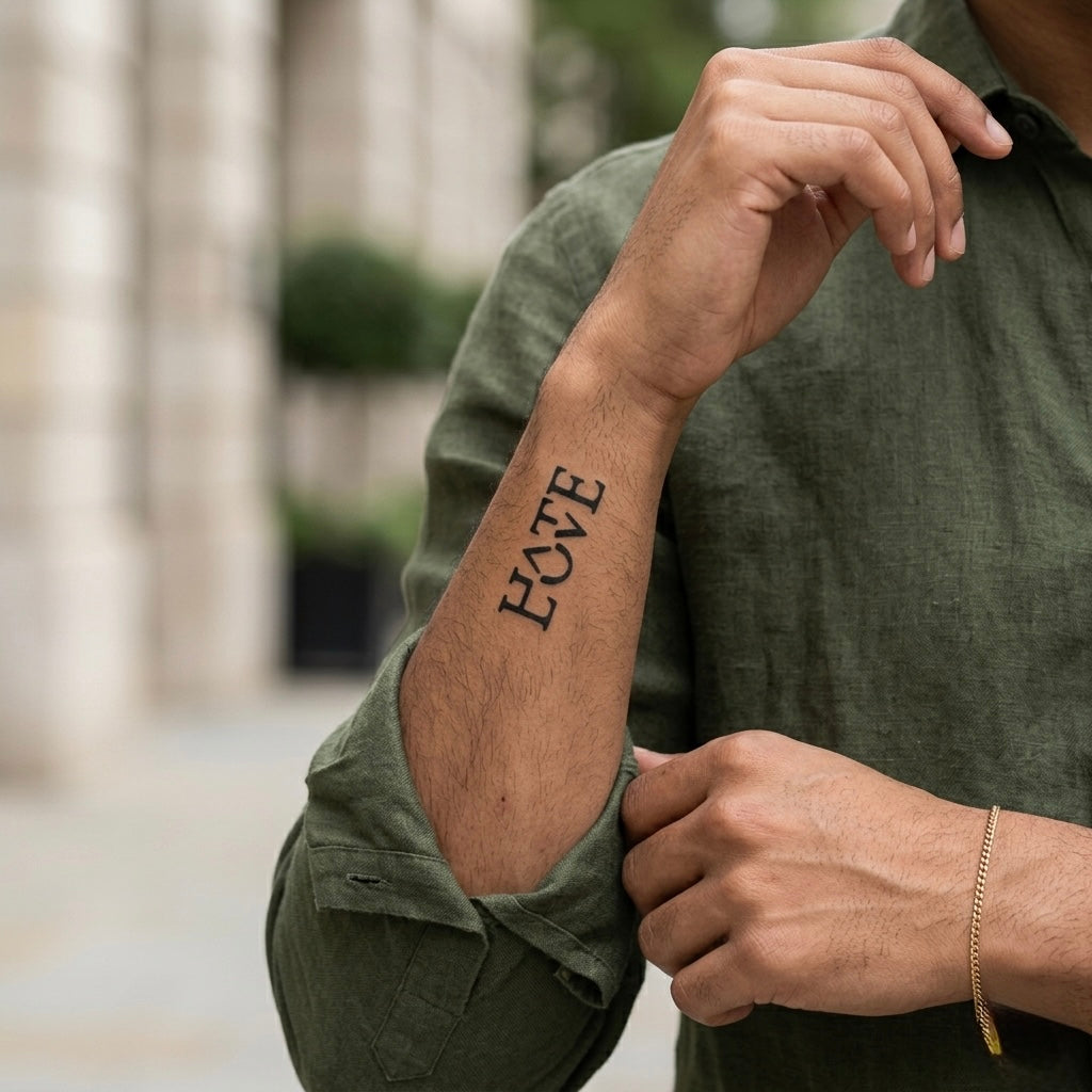 Hate Love Tattoo