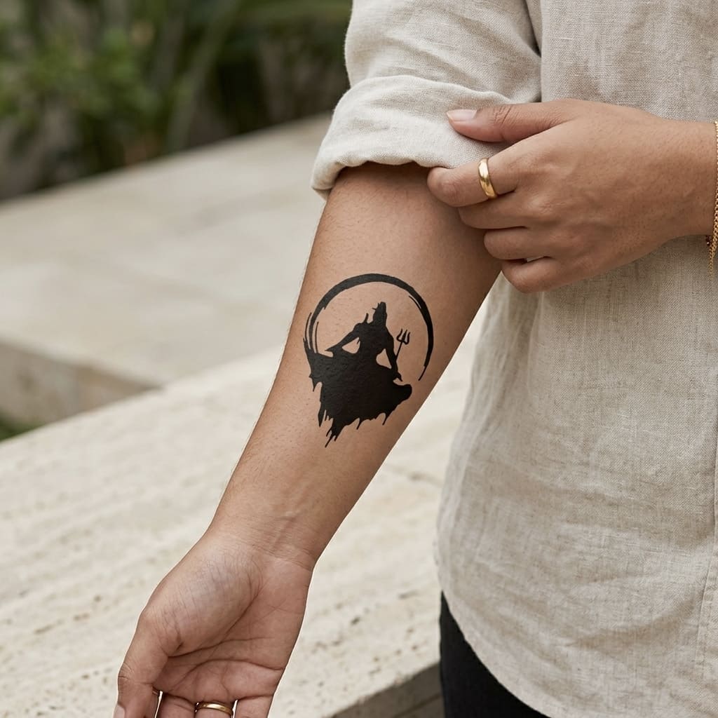 Mahadev Meditation Tattoo