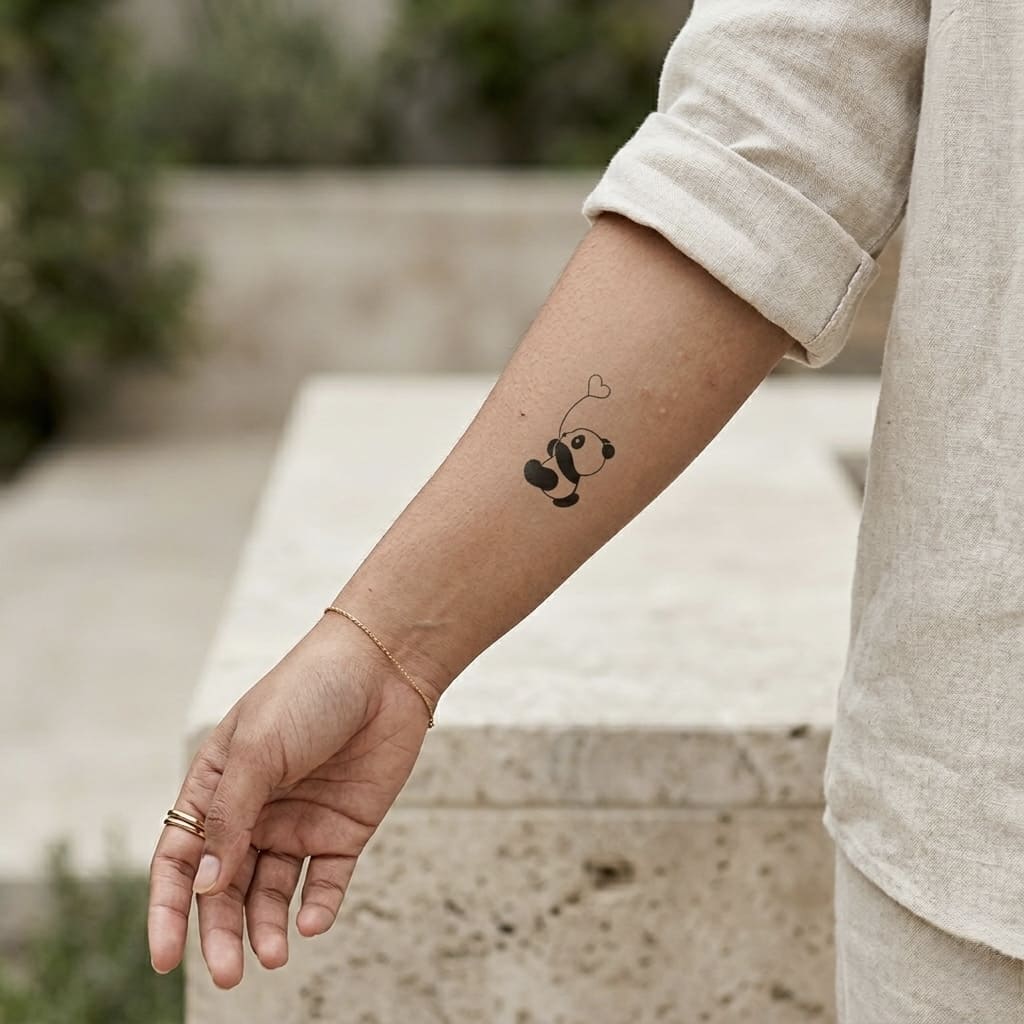 Panda Love Tattoo