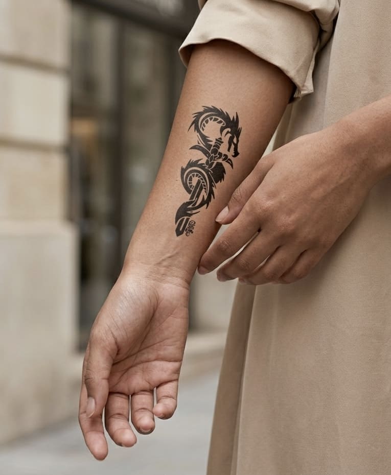 Dragon Sword Tattoo - Inkmafia