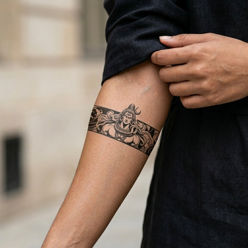 Cosmic Shiva Armband Tattoo