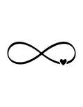 Infinite Love semi-permanent tattoo – waterproof infinity heart tattoo by Inkmafia
