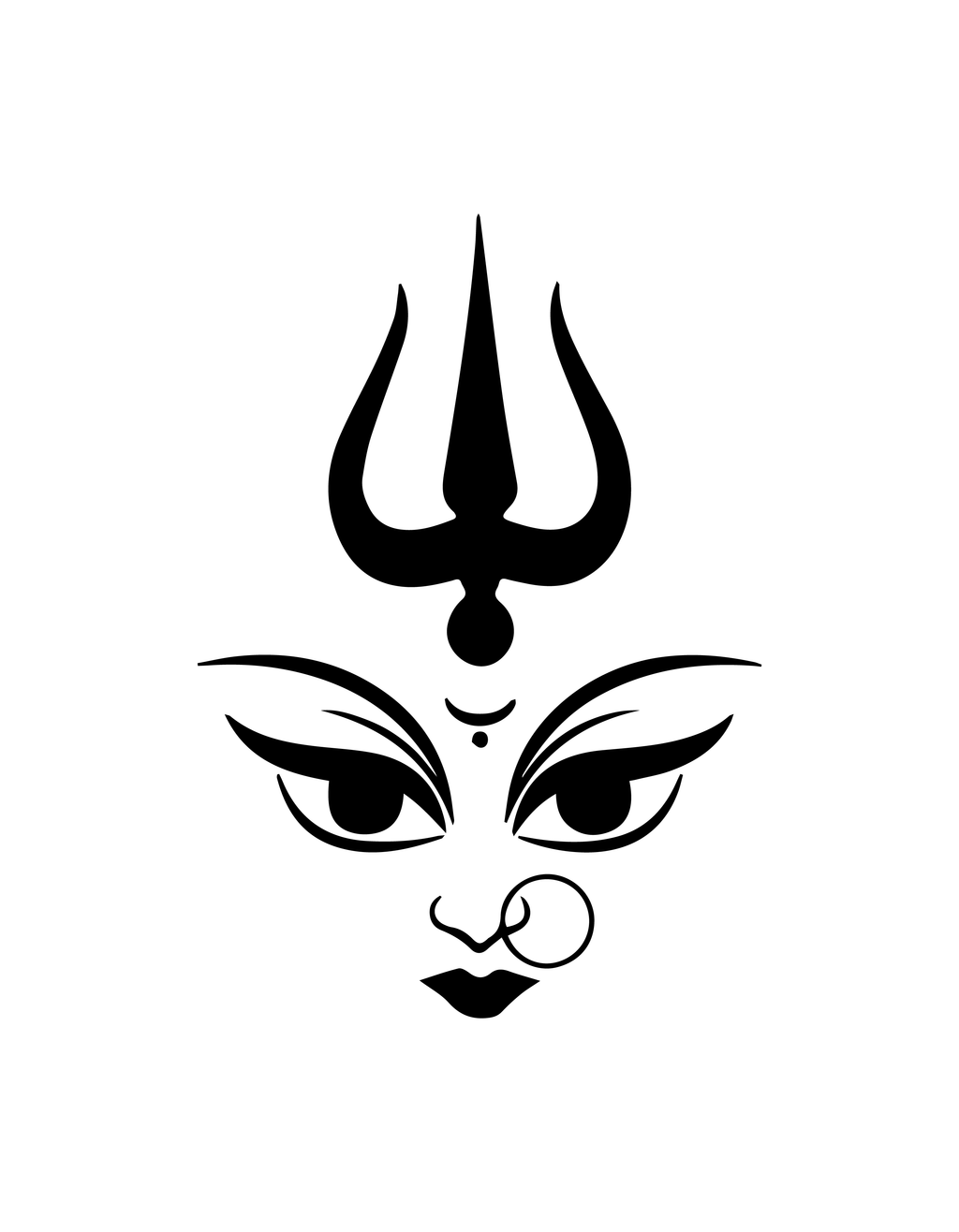 Maa Durga semi-permanent tattoo – waterproof goddess spiritual tattoo by Inkmafia