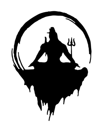 Mahadev Meditation semi-permanent tattoo – waterproof Shiva meditation tattoo by Inkmafia