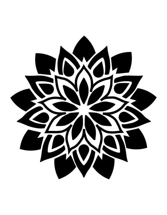 Mandala semi-permanent tattoo – waterproof geometric temporary tattoo by Inkmafia