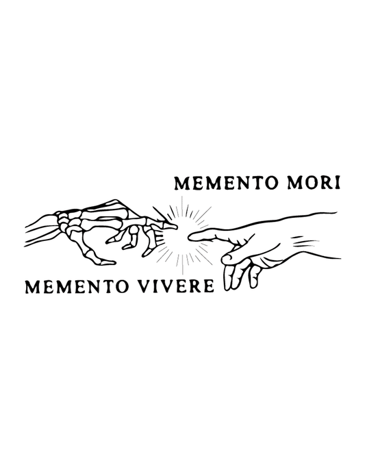 Memento Mori semi-permanent tattoo – waterproof philosophical temporary tattoo by Inkmafia