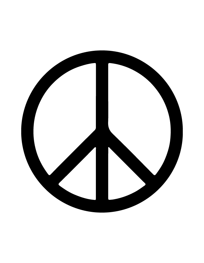 Peace semi-permanent tattoo – waterproof minimalist temporary tattoo by Inkmafia