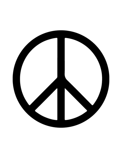 Peace semi-permanent tattoo – waterproof minimalist temporary tattoo by Inkmafia