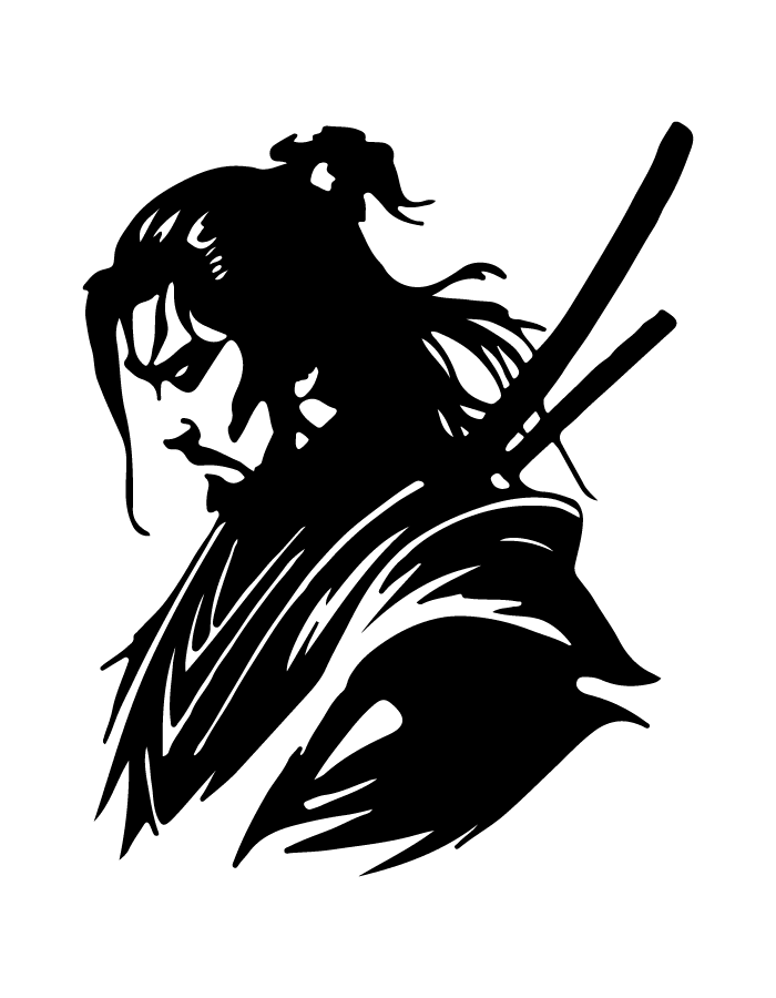 Samurai semi-permanent tattoo – waterproof warrior temporary tattoo by Inkmafia