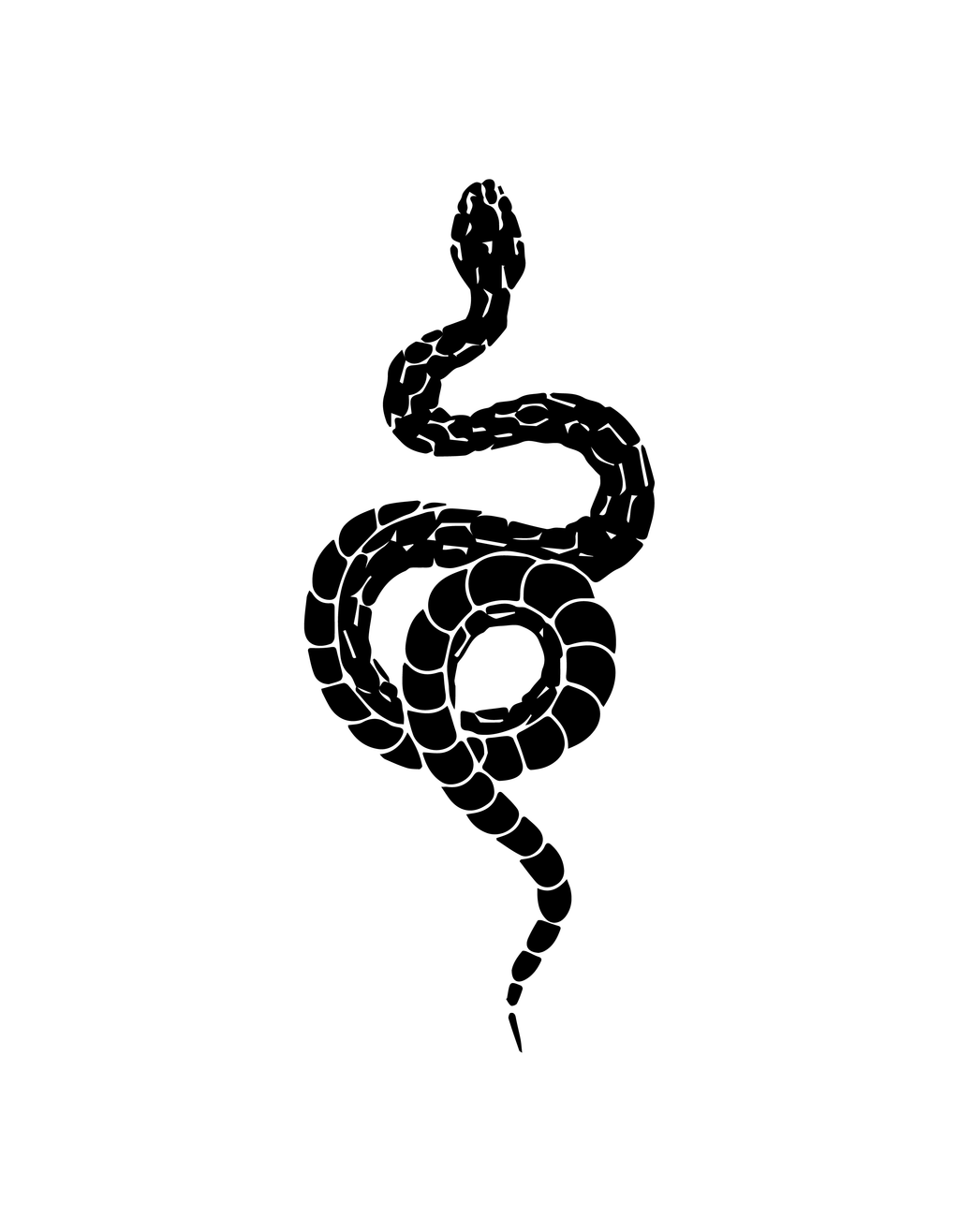 Serpent semi-permanent tattoo – waterproof snake design temporary tattoo by Inkmafia