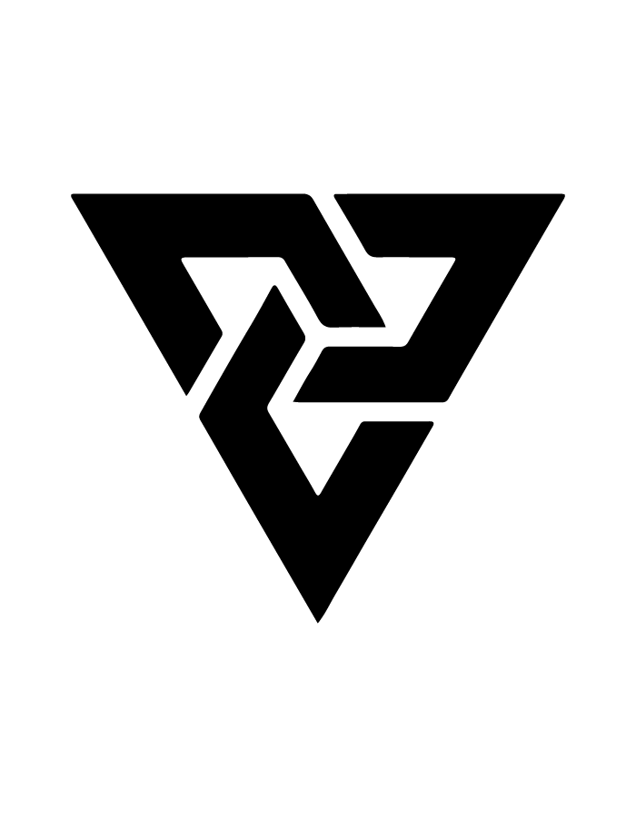 Triangle semi-permanent tattoo – minimalist geometric waterproof temporary tattoo by Inkmafia