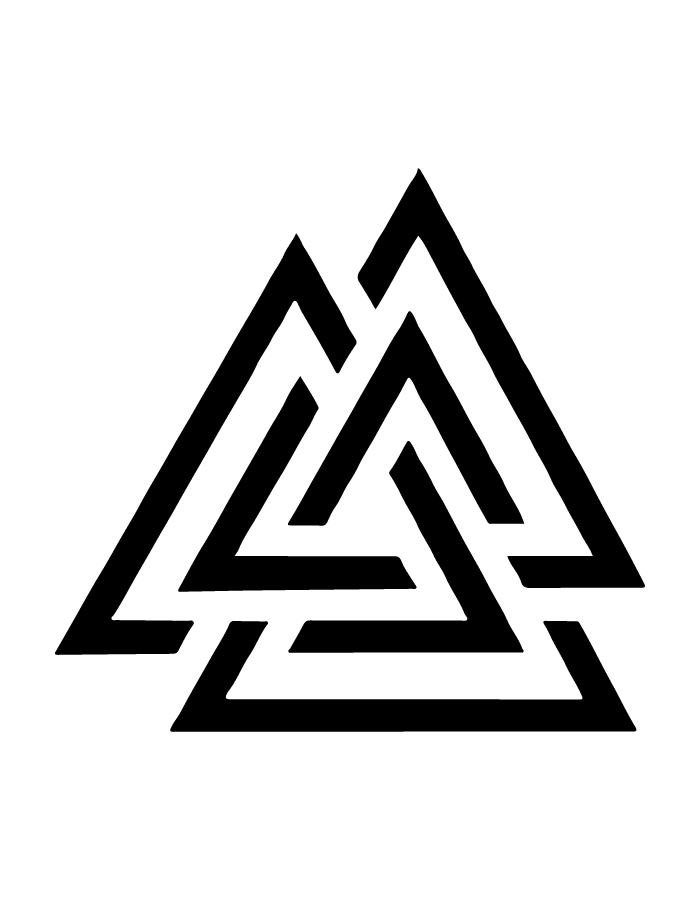 Vikings Symbol semi-permanent tattoo – waterproof Norse temporary tattoo by Inkmafia