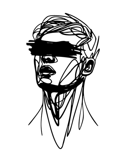 Void Vision semi-permanent tattoo – waterproof abstract spiritual tattoo by Inkmafia