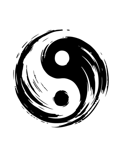 Yin Yang semi-permanent tattoo – waterproof harmony balance tattoo by Inkmafia